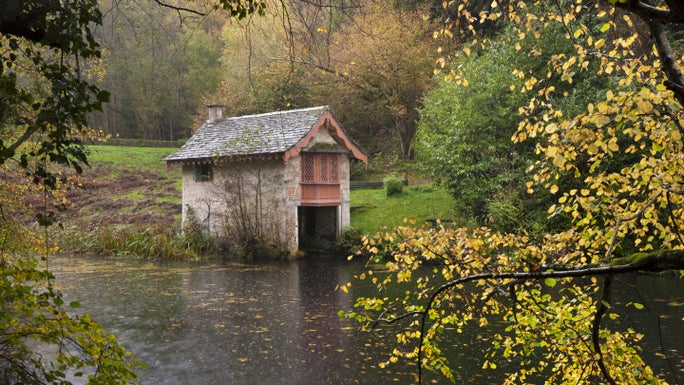 The Boathouse at Woodchester Park, Gloucestershire.